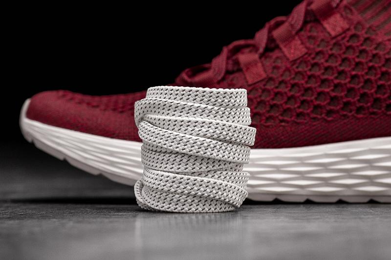 Nobull Crimson Knit Runner Men's Running Shoes Burgundy | USA Y1032X